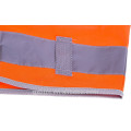 EN ISO Zipped Hi Vis Jacket Neon Orange ANSI/ISEA High Visibility Reflective Safety Multi Pocket Work Vest Mens Workwear